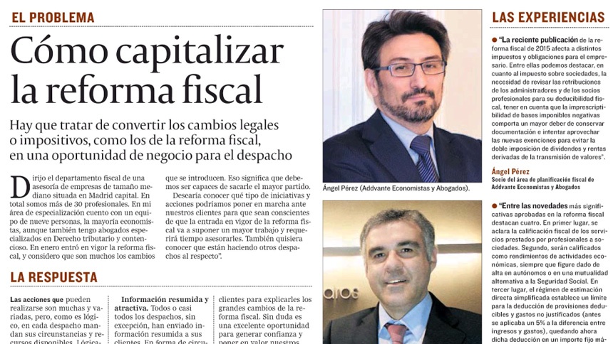 Cómo capitalizar la reforma fiscal