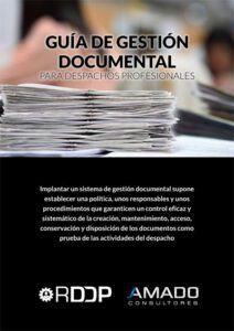 Portada Guía Gestión Documental para Despachos Profesionales
