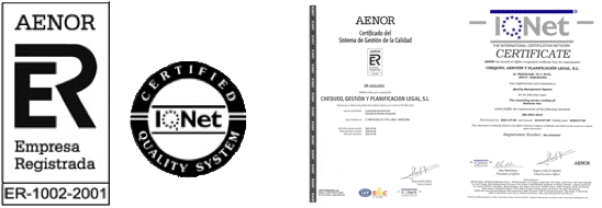 Servicio de Consultas certificado por AENOR