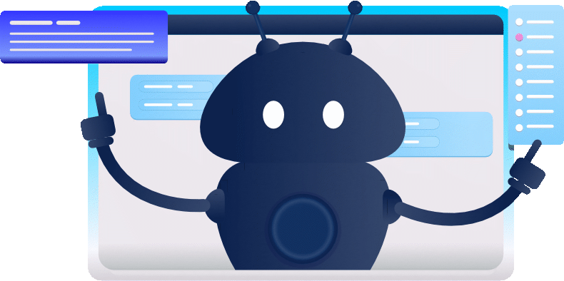 Robot automatizando tareas