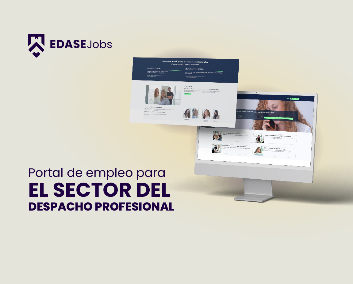 Banner publicitario EDASE Jobs Portal del empleo para el sector del despacho profesional
