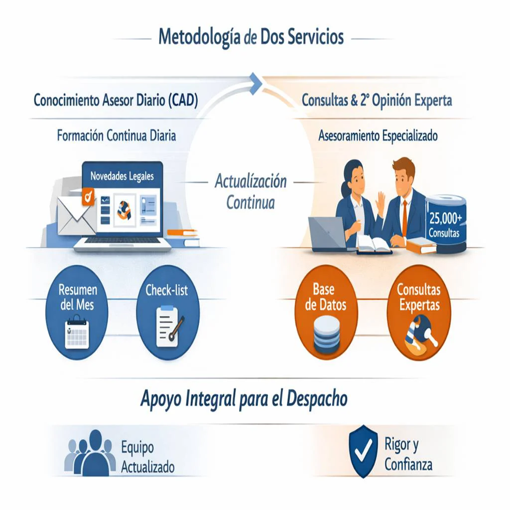 Gráfico de la metodología de dos servicios